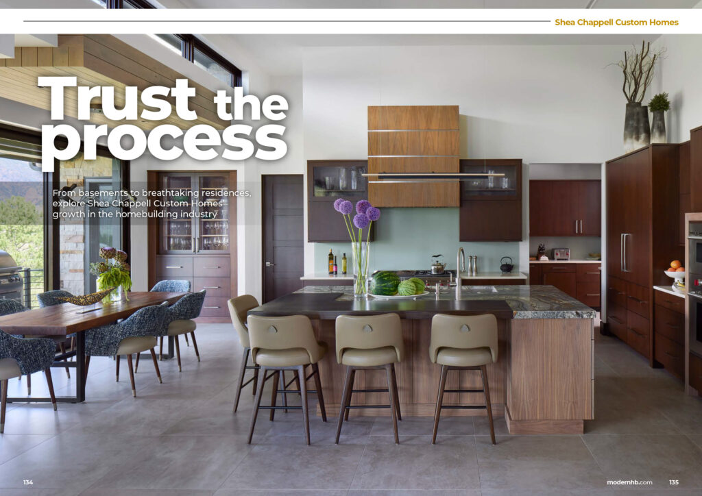 Modern Home Builders Magazine: SheaChappell Custom Home Builder Article, Page 1