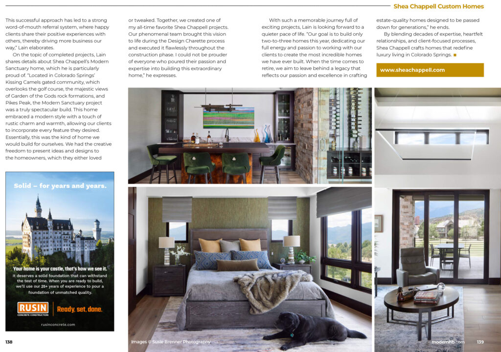 Modern Home Builders Magazine: SheaChappell Custom Home Builder Article, Page 3